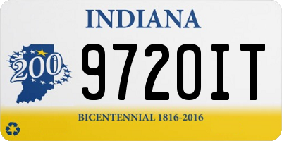IN license plate 972OIT