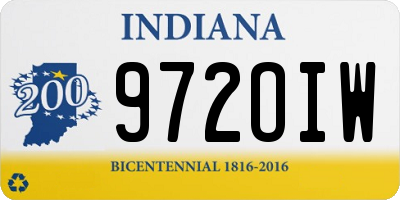 IN license plate 972OIW