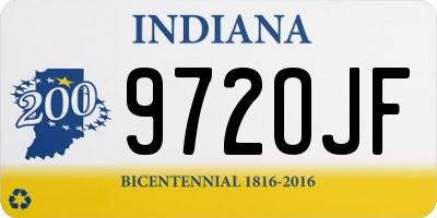 IN license plate 972OJF