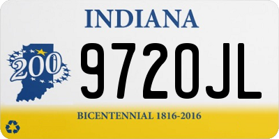 IN license plate 972OJL