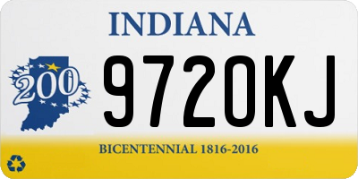 IN license plate 972OKJ