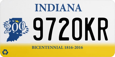 IN license plate 972OKR