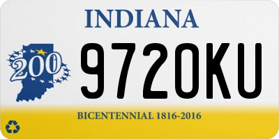 IN license plate 972OKU