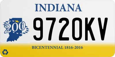 IN license plate 972OKV
