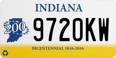 IN license plate 972OKW