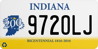 IN license plate 972OLJ