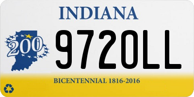IN license plate 972OLL