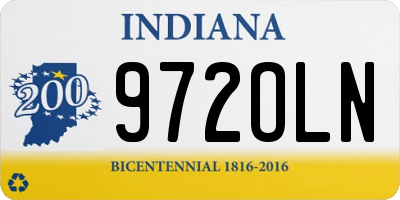 IN license plate 972OLN