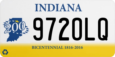 IN license plate 972OLQ