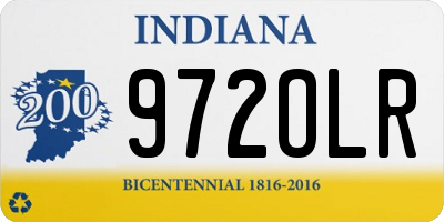 IN license plate 972OLR