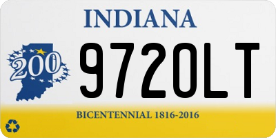 IN license plate 972OLT