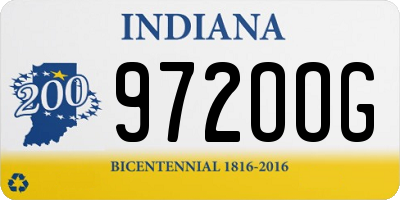IN license plate 972OOG