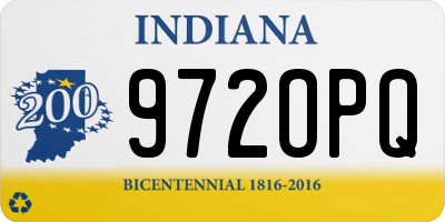 IN license plate 972OPQ