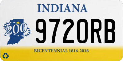 IN license plate 972ORB