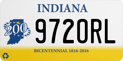 IN license plate 972ORL