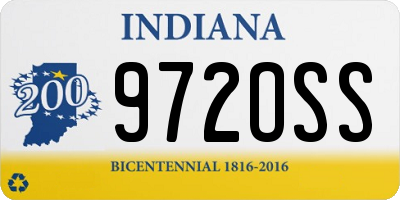 IN license plate 972OSS