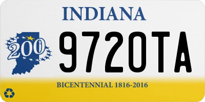 IN license plate 972OTA