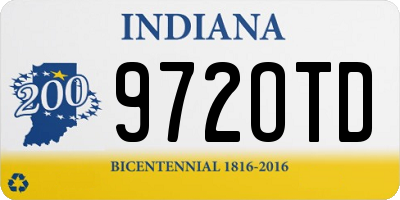 IN license plate 972OTD