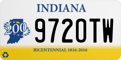 IN license plate 972OTW