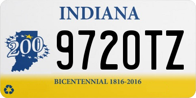 IN license plate 972OTZ
