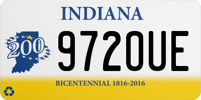 IN license plate 972OUE