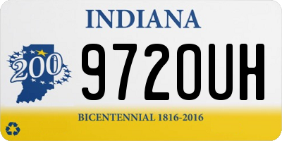 IN license plate 972OUH