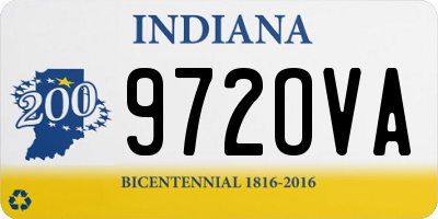 IN license plate 972OVA