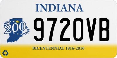 IN license plate 972OVB