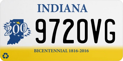 IN license plate 972OVG