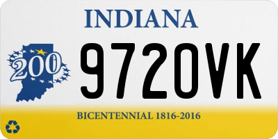 IN license plate 972OVK