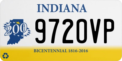 IN license plate 972OVP