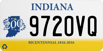 IN license plate 972OVQ
