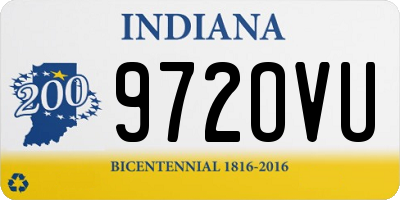IN license plate 972OVU