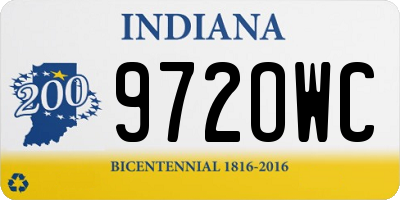 IN license plate 972OWC