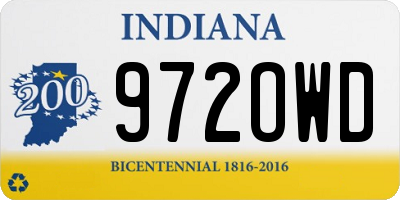 IN license plate 972OWD