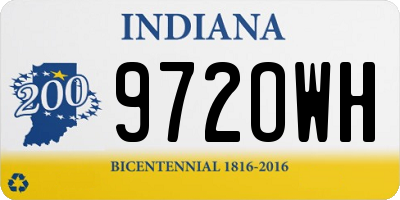 IN license plate 972OWH
