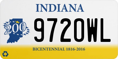 IN license plate 972OWL