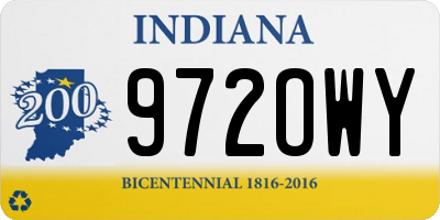 IN license plate 972OWY