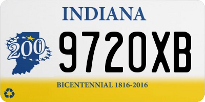 IN license plate 972OXB