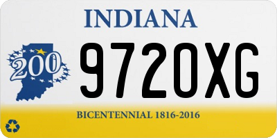 IN license plate 972OXG