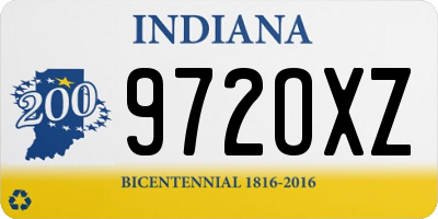 IN license plate 972OXZ