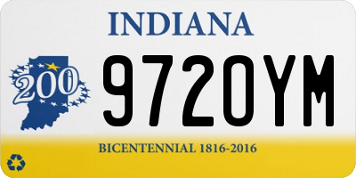 IN license plate 972OYM