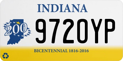 IN license plate 972OYP