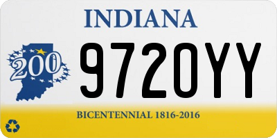 IN license plate 972OYY