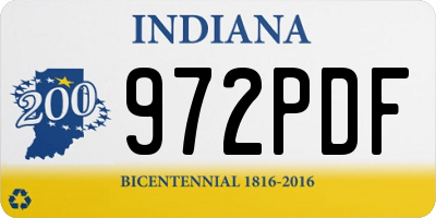 IN license plate 972PDF
