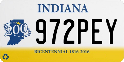 IN license plate 972PEY