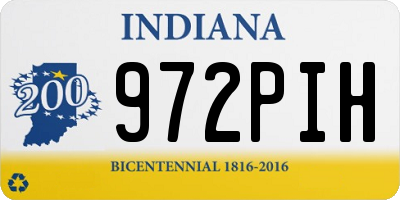 IN license plate 972PIH