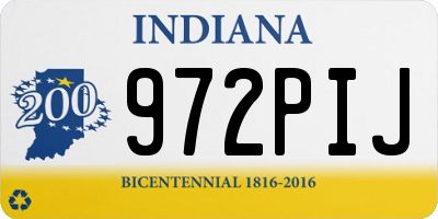 IN license plate 972PIJ