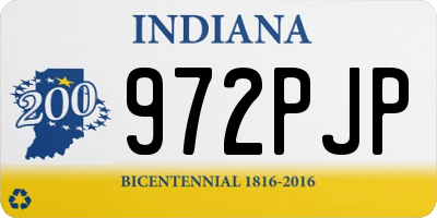 IN license plate 972PJP