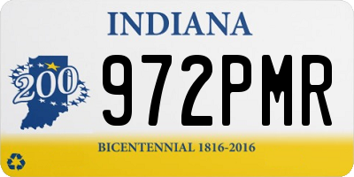 IN license plate 972PMR